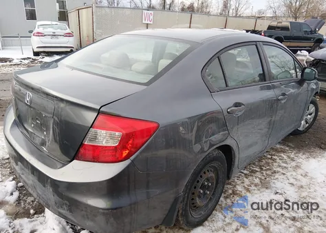 2012 Honda Civic Lx z USA, uszkodzony, nr VIN 19XFB2F55CE001367